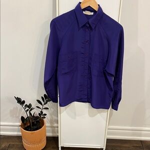 Vintage Eaton Purple Collared Blouse